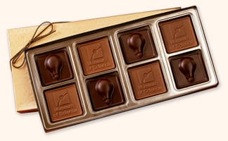 FC8 Large Custom Chocolate Squares Gift Box