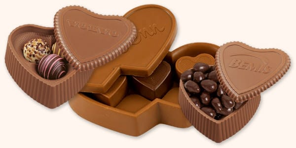 Heart Shaped Chocolate Gift Box