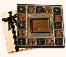 SQ16 Large Custom Chocolate Squares Gift Box