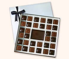 SQ32 Extra Large Custom Chocolate Squares Gift Box